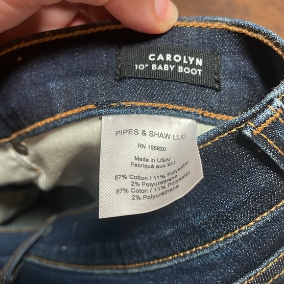 Veronica Beard Carolyn green Side Vent Button Fly 10" Baby Boot Jeans Women's 30 - Picture 3 of 9